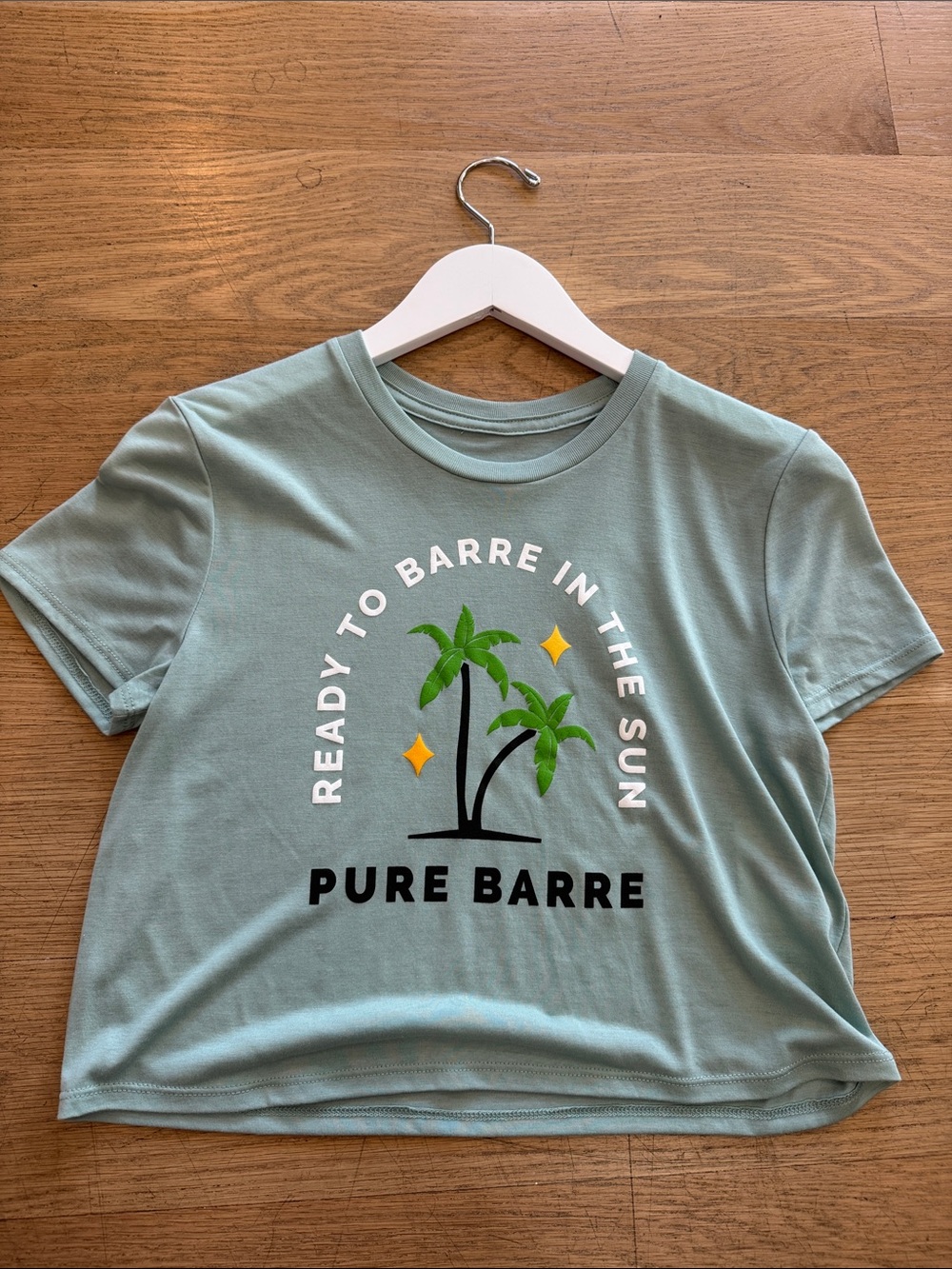 Pure Barre cropped summer tee